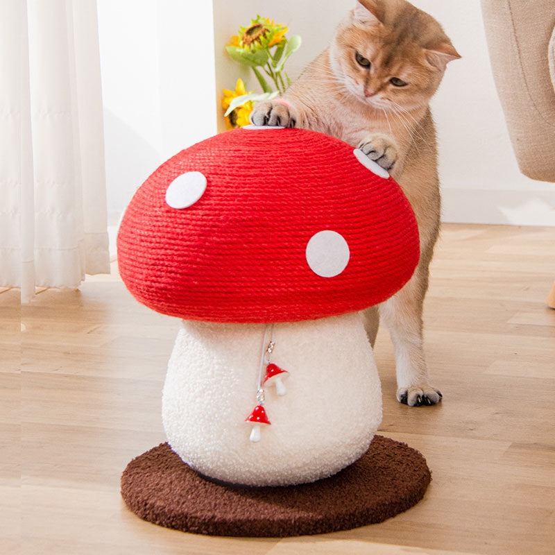 PurrPlay™ - Sisal Rope Mushroom Cat Scratching Post
