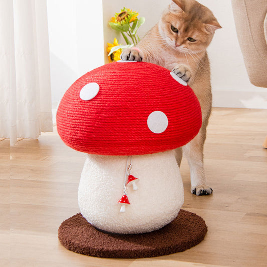 PurrPlay™ - Sisal Rope Mushroom Cat Scratching Post
