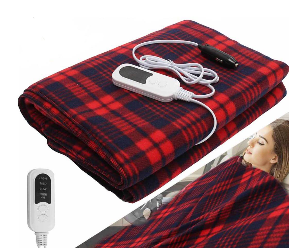CozyDrive™ - Electric Heated Car Blanket for Winter Comfort