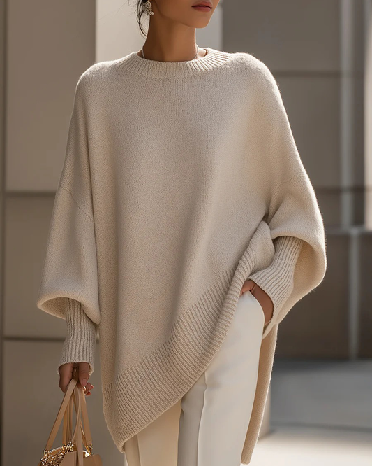 Relaxed Fit Round Neck Sweater