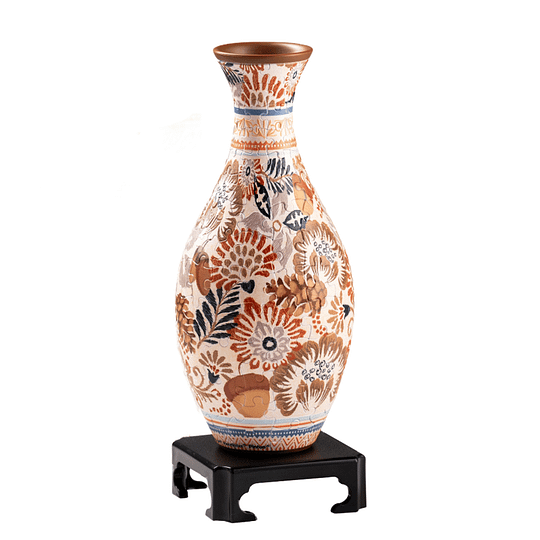 3D Floral Jigsaw Puzzle Vase Decor