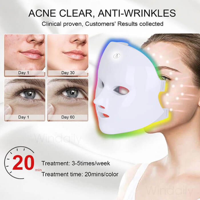 GlowBloom™ LED Light Therapy Korean Face Mask