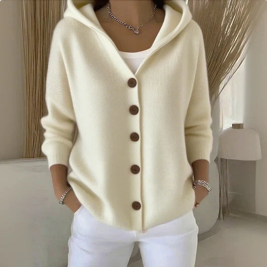 Cozy Women's Cotton Long Sleeve Cardigan