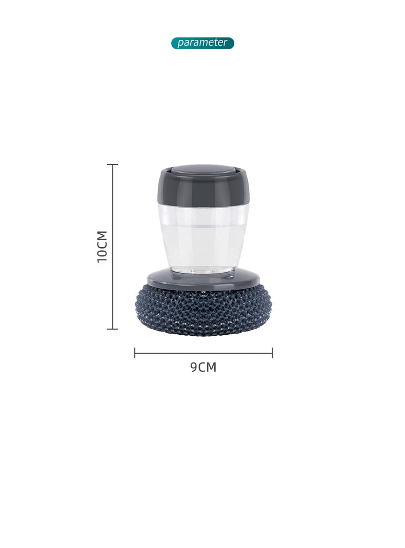 CleanerPro™ - Soap Dispensing Palm Brush for Easy Hand Cleaning