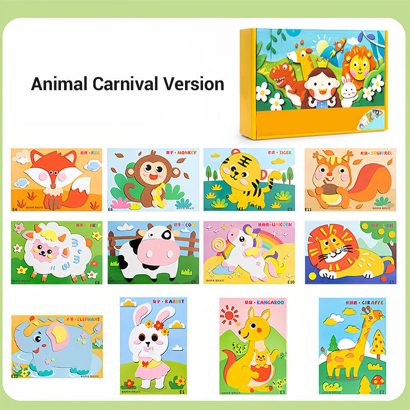 Kids DIY 3D EVA Sticker Craft Kit for Creative Fun