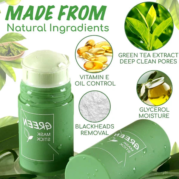 DeepGlow™ Matcha Cleansing Mask Stick for Radiant Skin