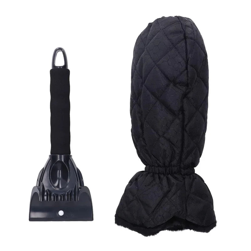 FrostGuard™ Waterproof Ice Scraper with Glove & Scratch-Resistant Shovel