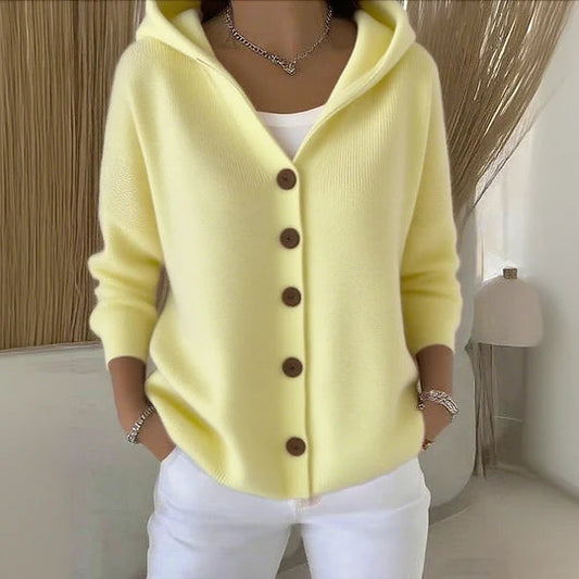 Cozy Women's Cotton Long Sleeve Cardigan