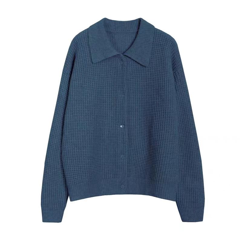 CozyNest™ - Jenna Loose Knit Cardigan Sweater