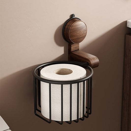 EcoGrip™ - Suction Suction Walnut Paper Towel Holder