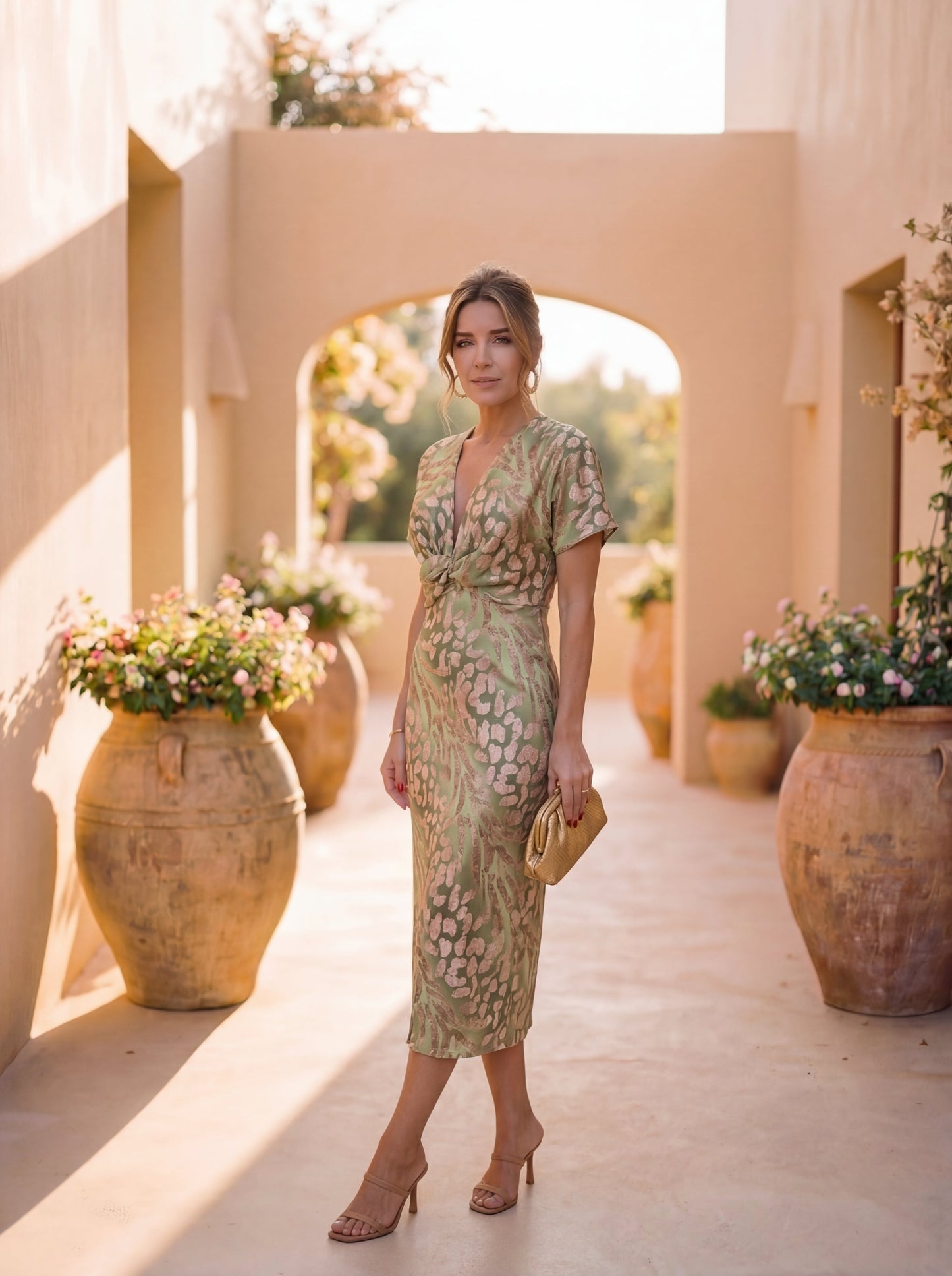 Sabina - Elegant Midi Dress for Timeless Style