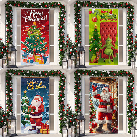 LusailStore™ - Festive Christmas Door Sticker Decor