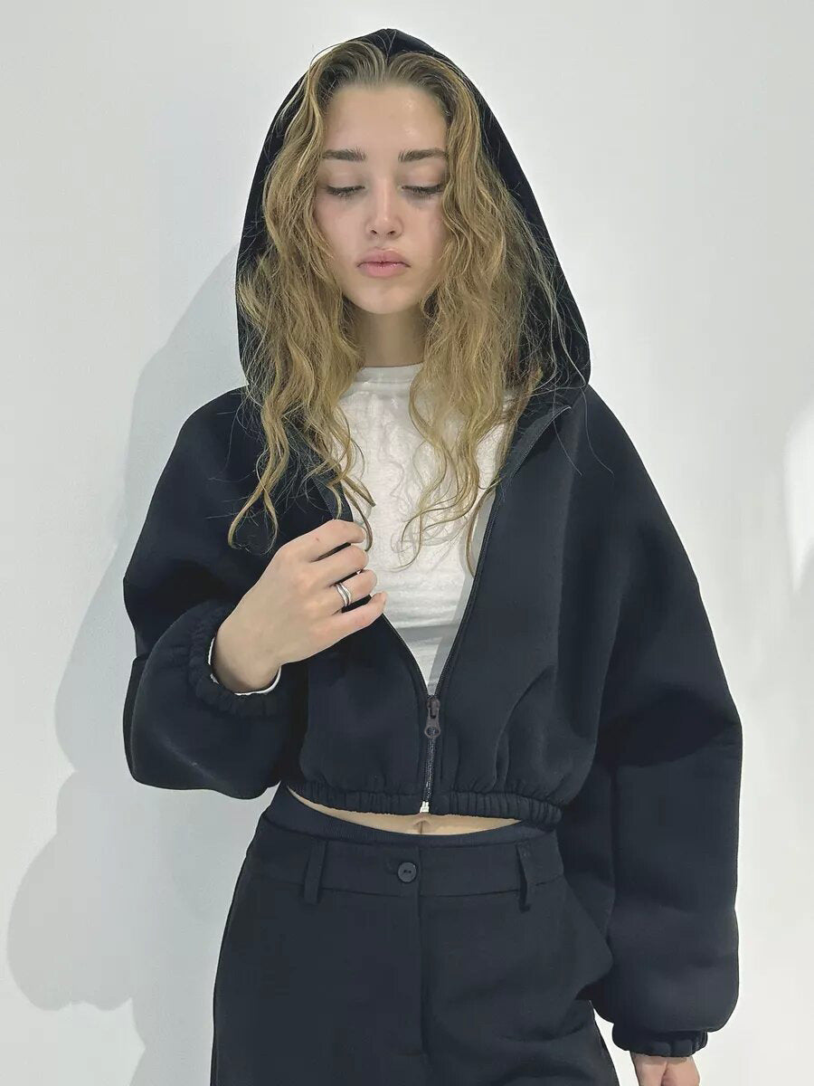 Casual Lightweight Short Sports Hoodie Jacket