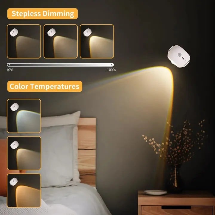 LumaGlow™ - LED Rechargeable Indoor Wall Sconce