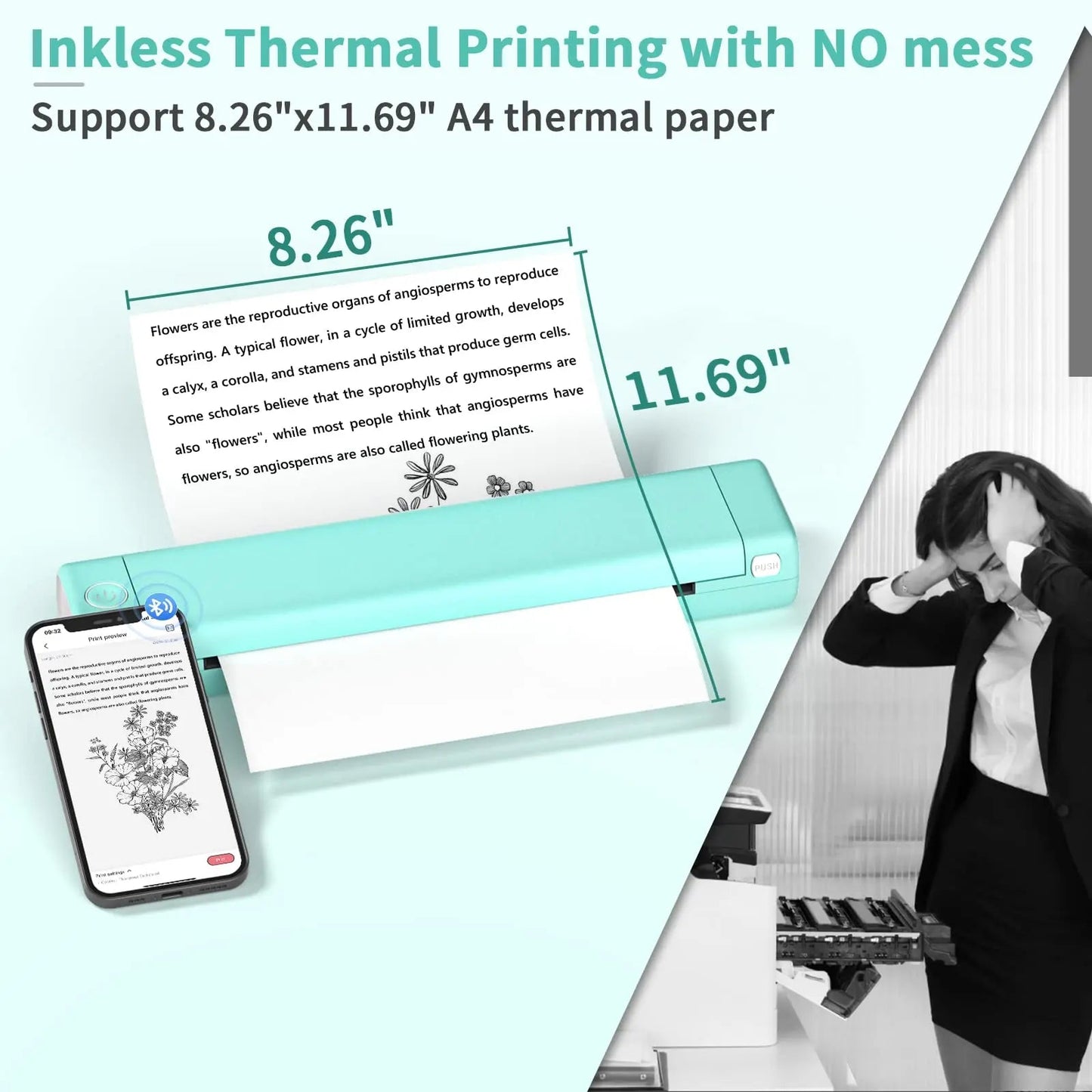 PrintEase™ - Portable Thermal Receipt Printer