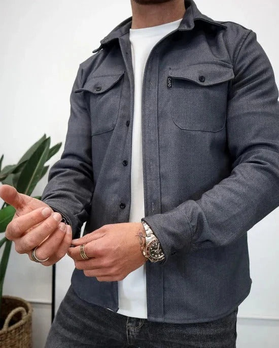 Casual Cotton Overshirt for Men