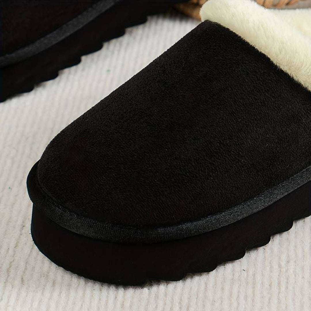 Cozy Fleece-Lined Slip-On Women's Slippers