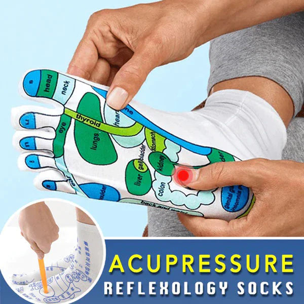 Comfort Fit Acupressure Reflexology Massage Socks Set