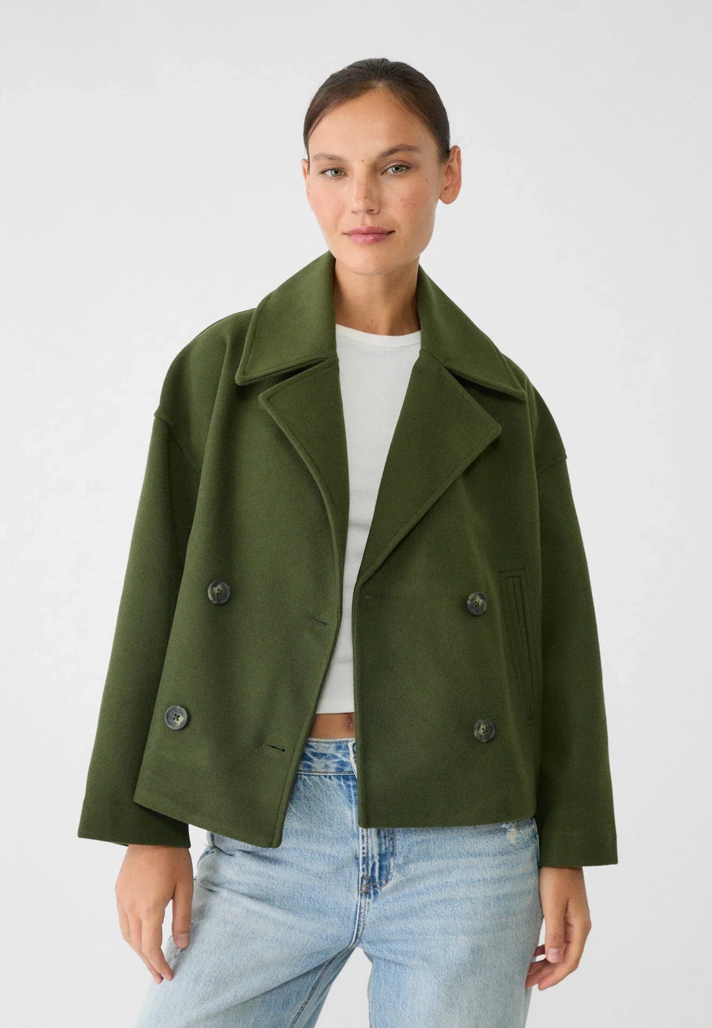 Chic Double-Breasted Short Jacket