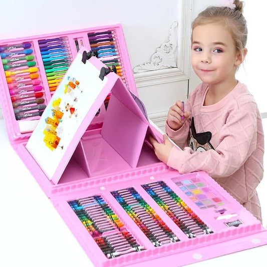 CreativeJoy™ - 6-in-1 Art Set with Painting Tools & Vibrant Colors