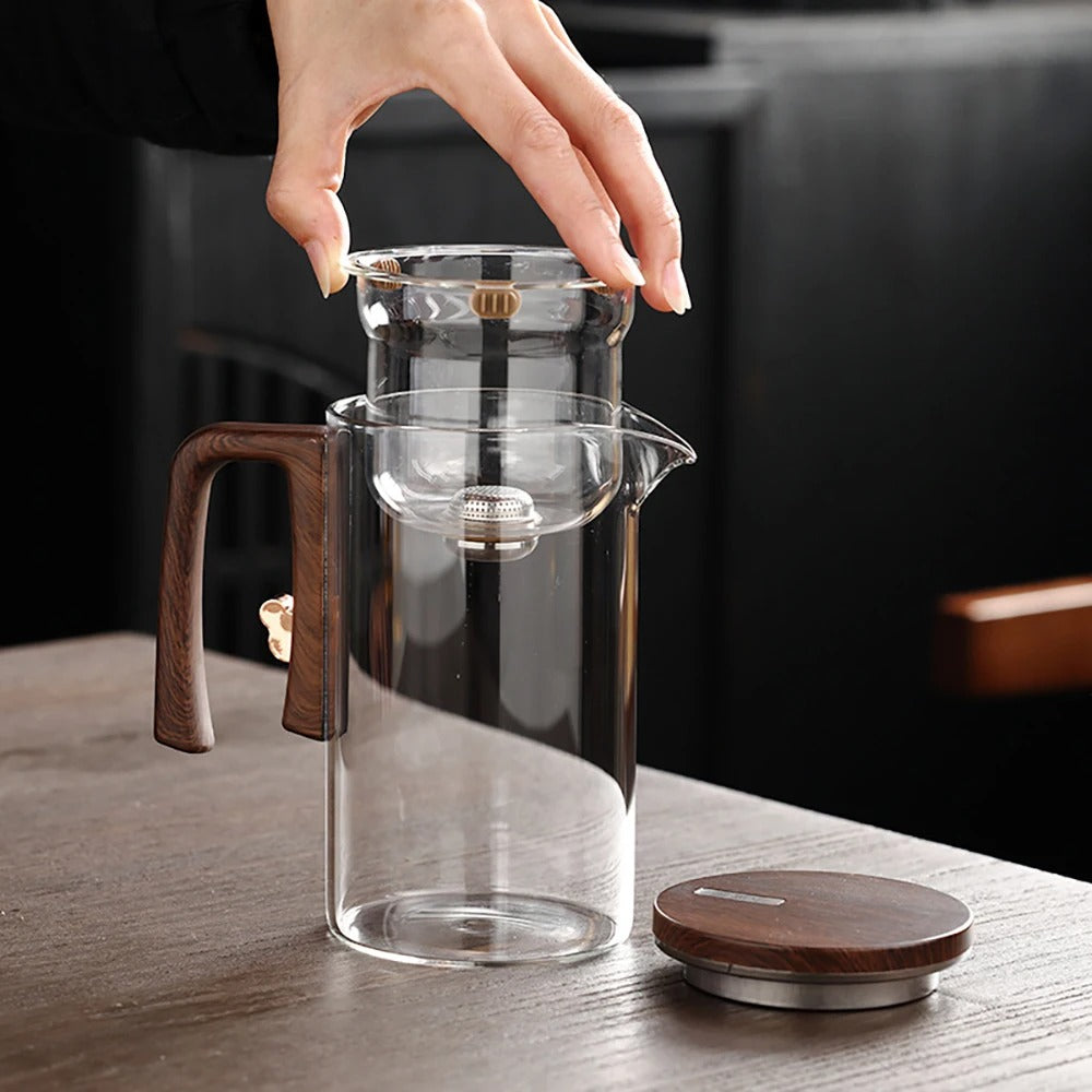 Elegant Heat-Resistant Glass Teapot for Loose Leaf Brewing