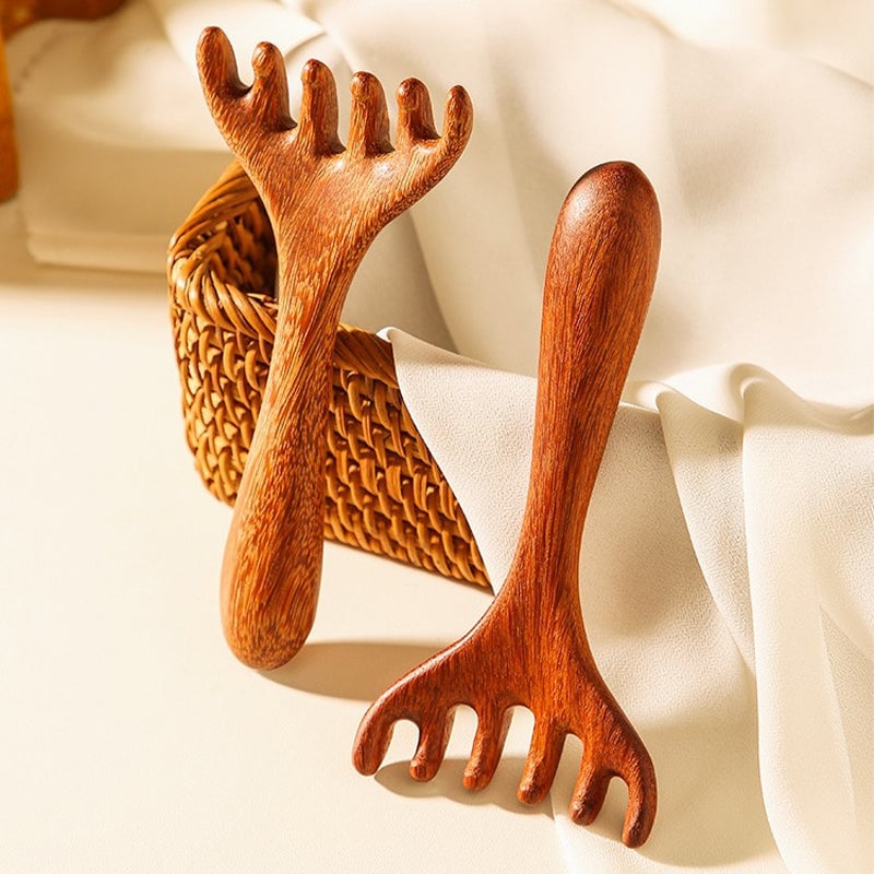 Sandalwood Meridian Comb for Relaxing Head and Neck Massage