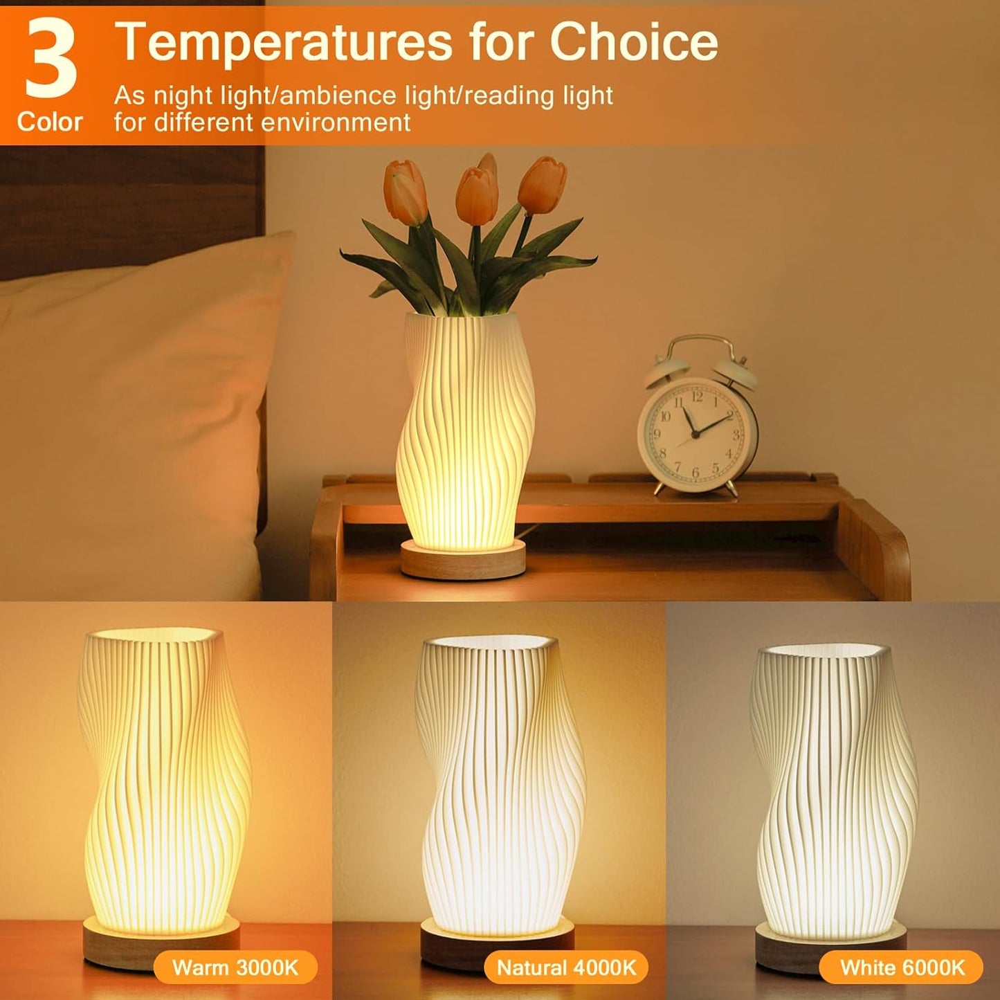 LumiGlow™ - Vintage Striped Night Light Lamp