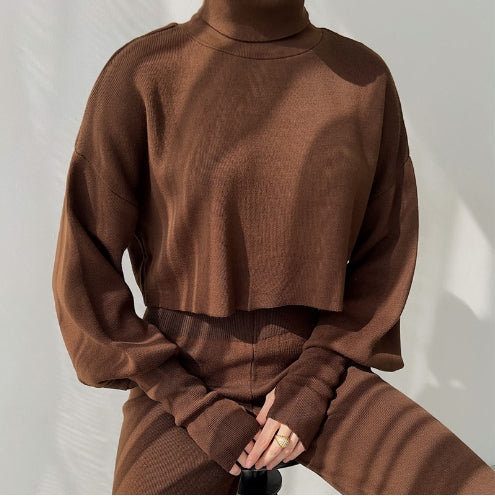 Eaksone™ - Cozy Turtleneck Knit Gloves Set
