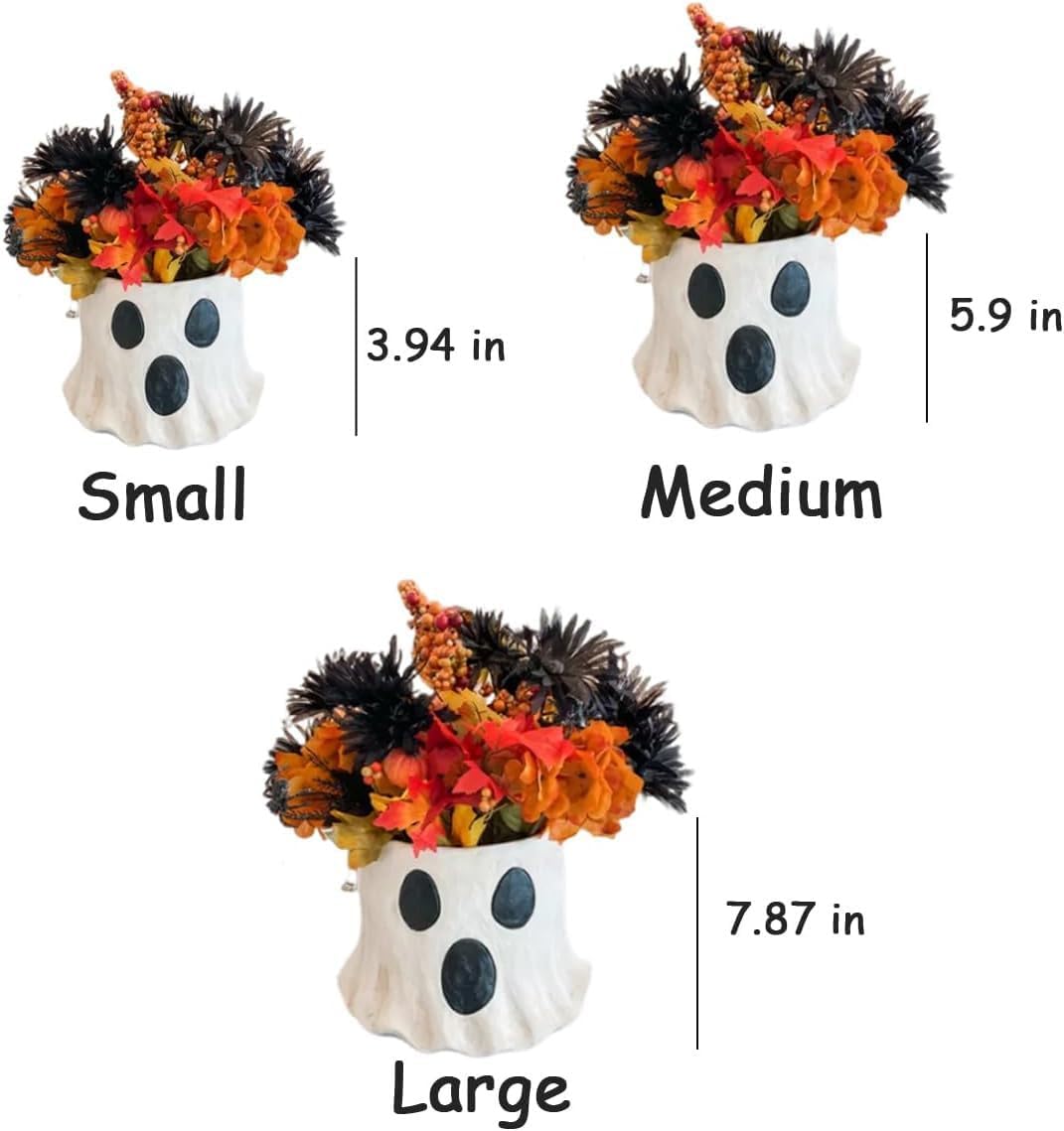 Spooky Halloween Ghost Bucket Decor