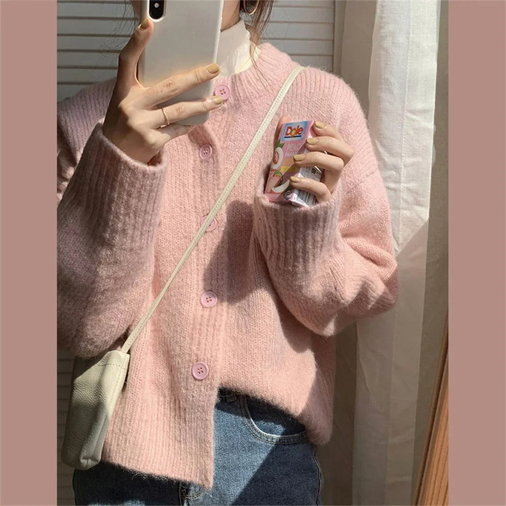 Cozy Casual Knit Cardigan Sweater