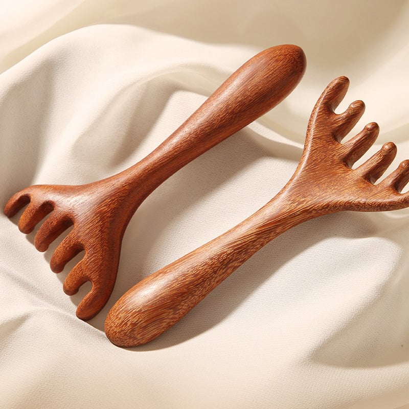 Sandalwood Meridian Comb for Relaxing Head and Neck Massage