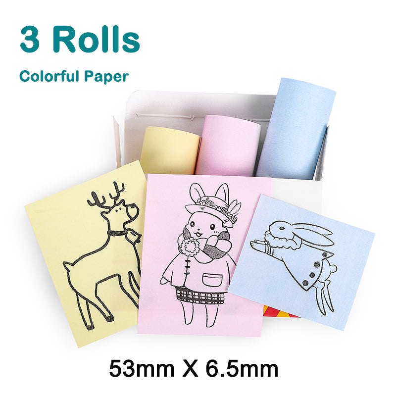 Portable Wireless Mini Photo Printer with Free Paper