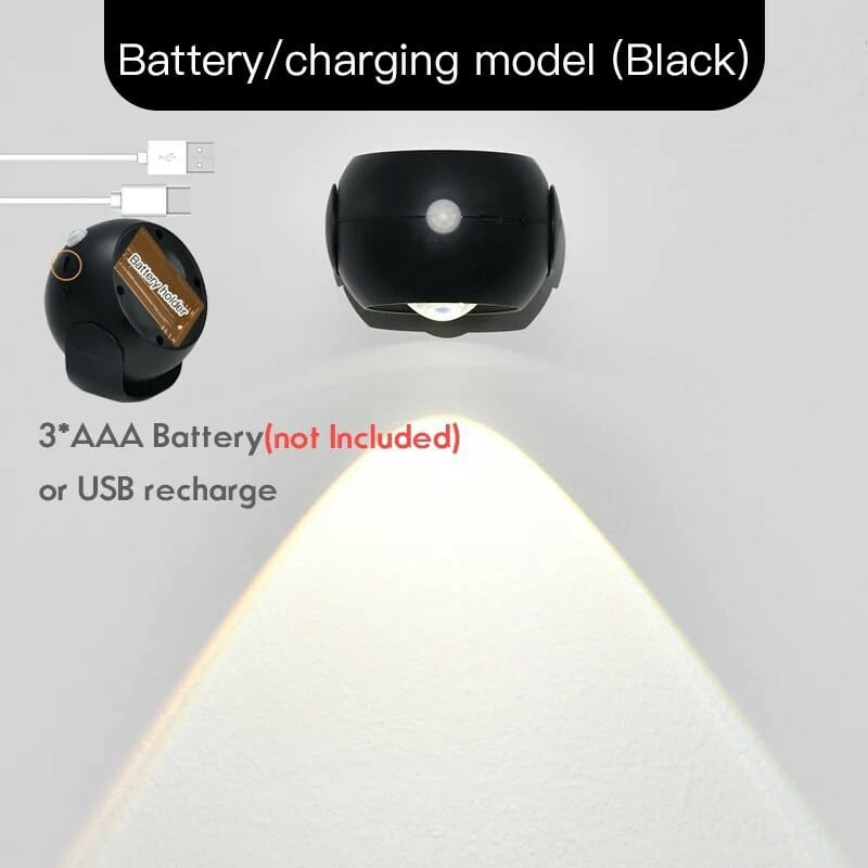 LumaGlow™ - LED Rechargeable Indoor Wall Sconce