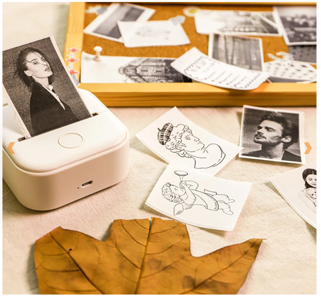 Portable Wireless Mini Photo Printer with Free Paper