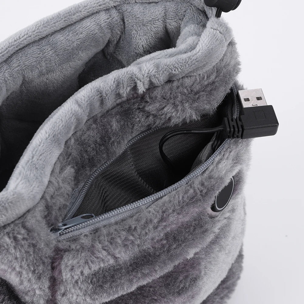 WarmFeet™ - USB Heated Plush Lined Slippers for Cozy Comfort