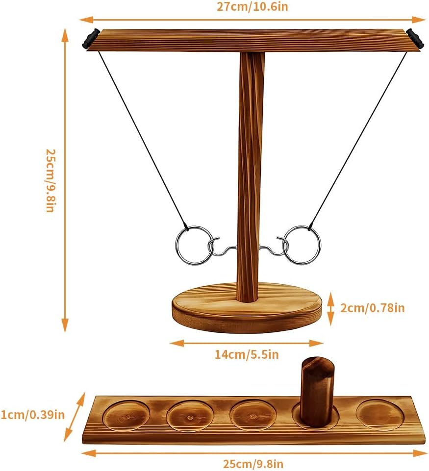 PartyPlay™ - Hook Ring Toss Drinking Game for Social Fun