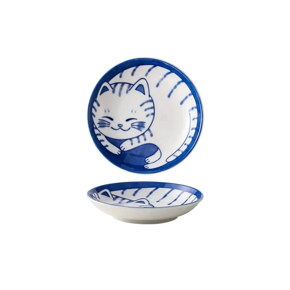 Ceramic Cat Shaped Sauce Dish Bowl