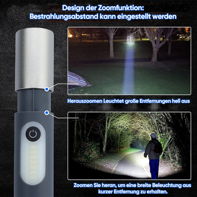 LumoGlow™ - Rechargeable Multifunctional LED Flashlight