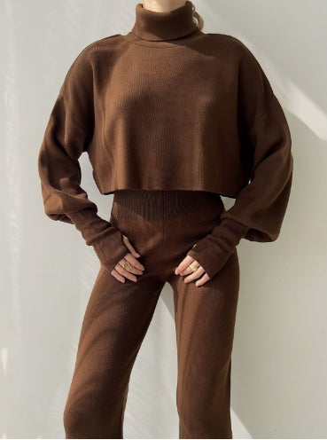 Eaksone™ - Cozy Turtleneck Knit Gloves Set