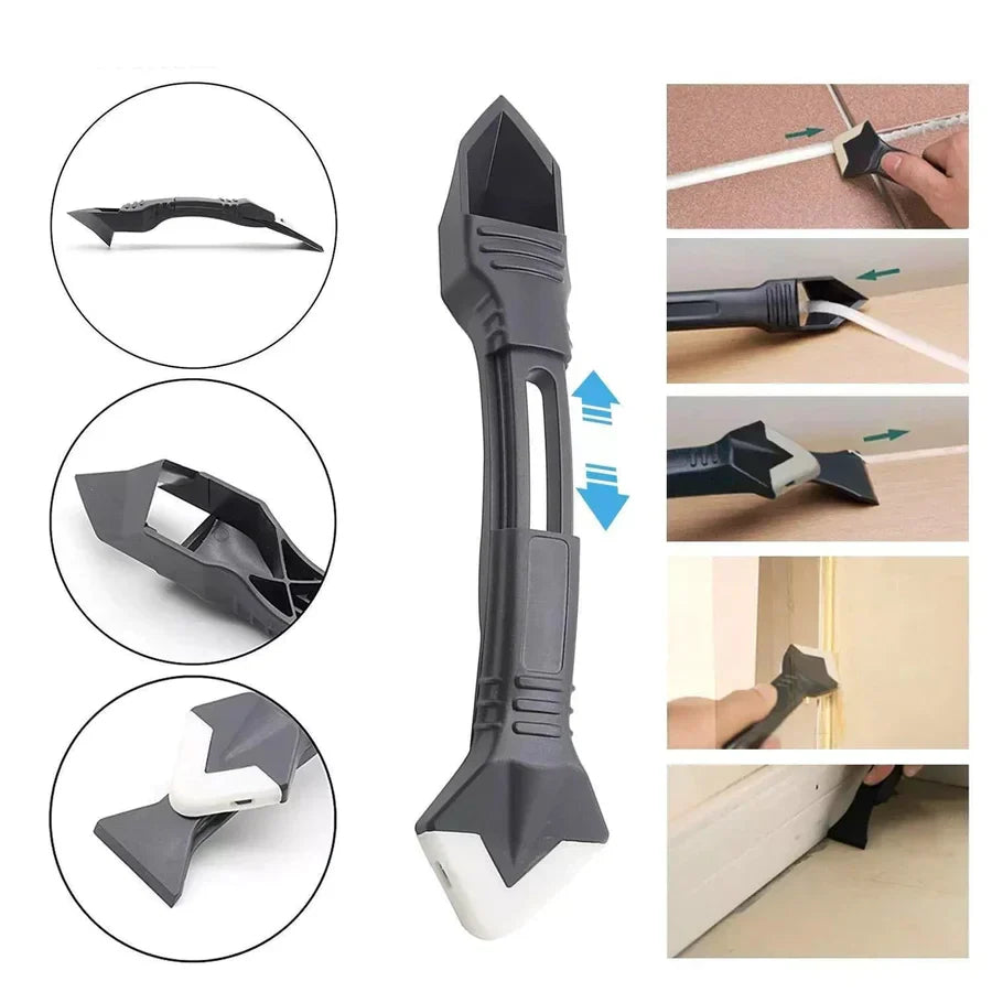 Dual-Use Silicone Sealant MultiScraping Tool