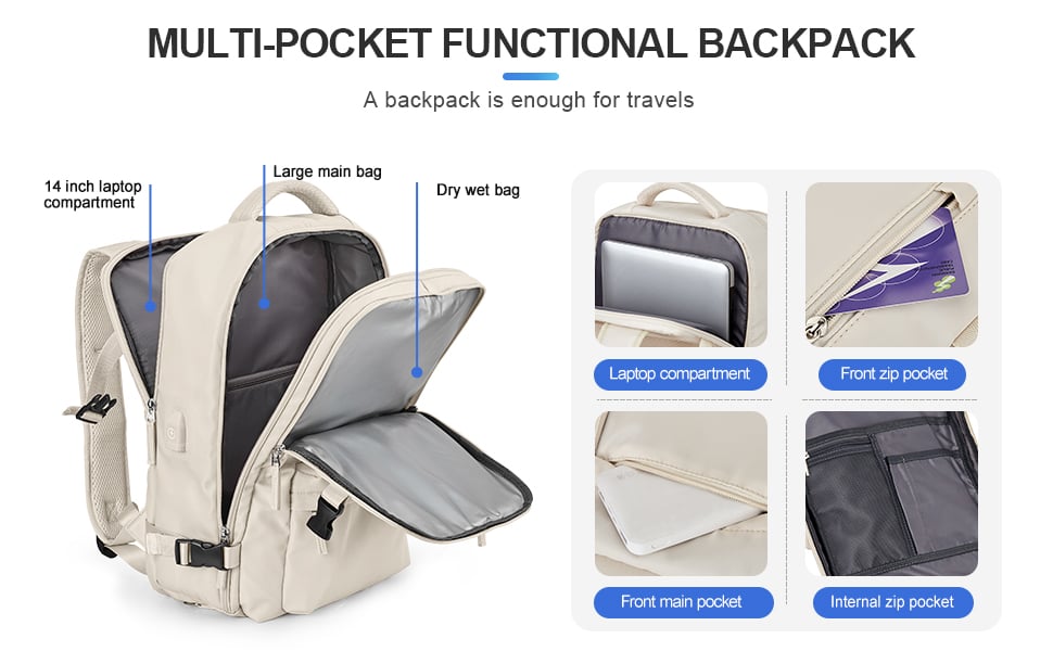 AquaHike™ - Spacious Waterproof Hiking Backpack for Women