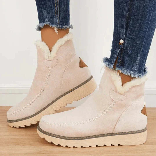 Cozy Knit Winter Ankle Boots