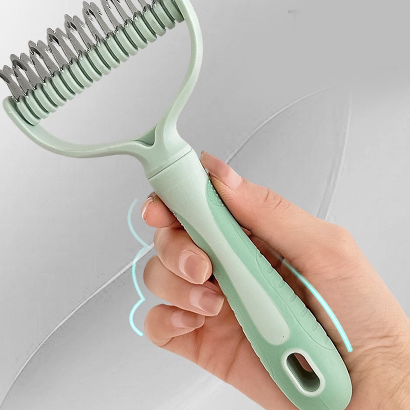 Durable Stainless Steel Detangling and Fur Care Comb