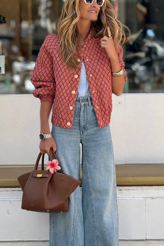 Trendy Printed Lightweight Jacket for Everyday Style