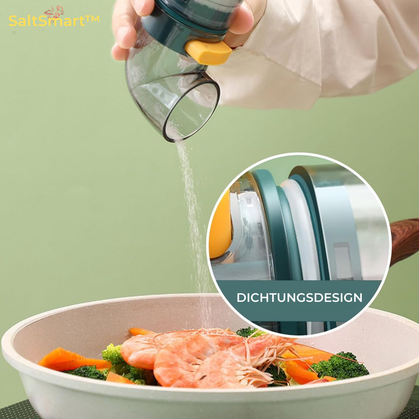 SaltSmart™ - Precision Salt & Pepper Shaker Set