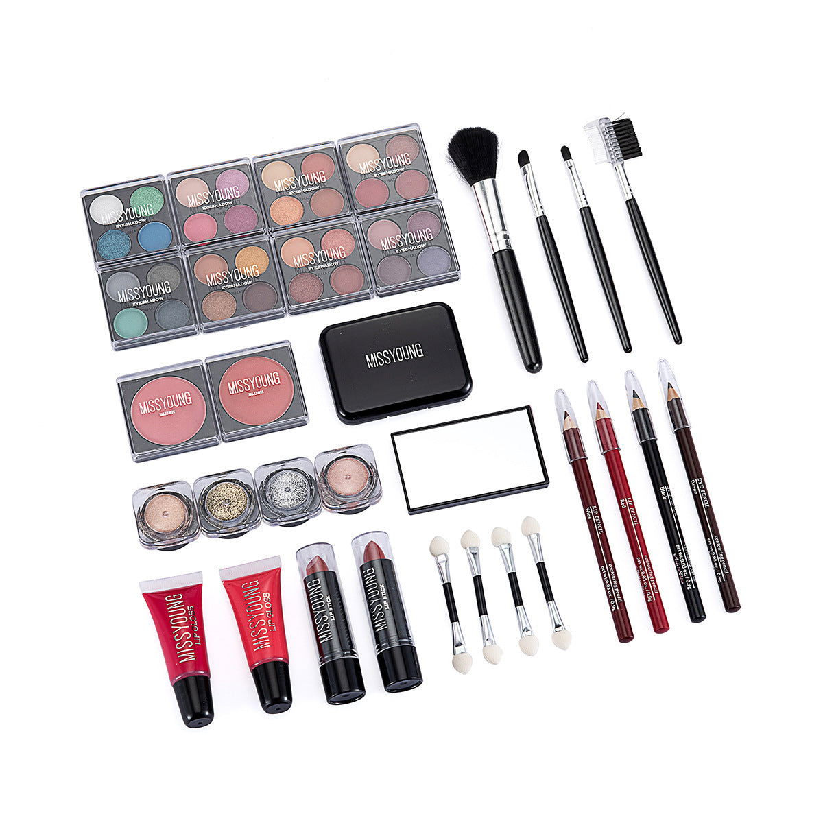 GlamAura™ - Vibrant Colorful Eyeshadow & Lipstick Set