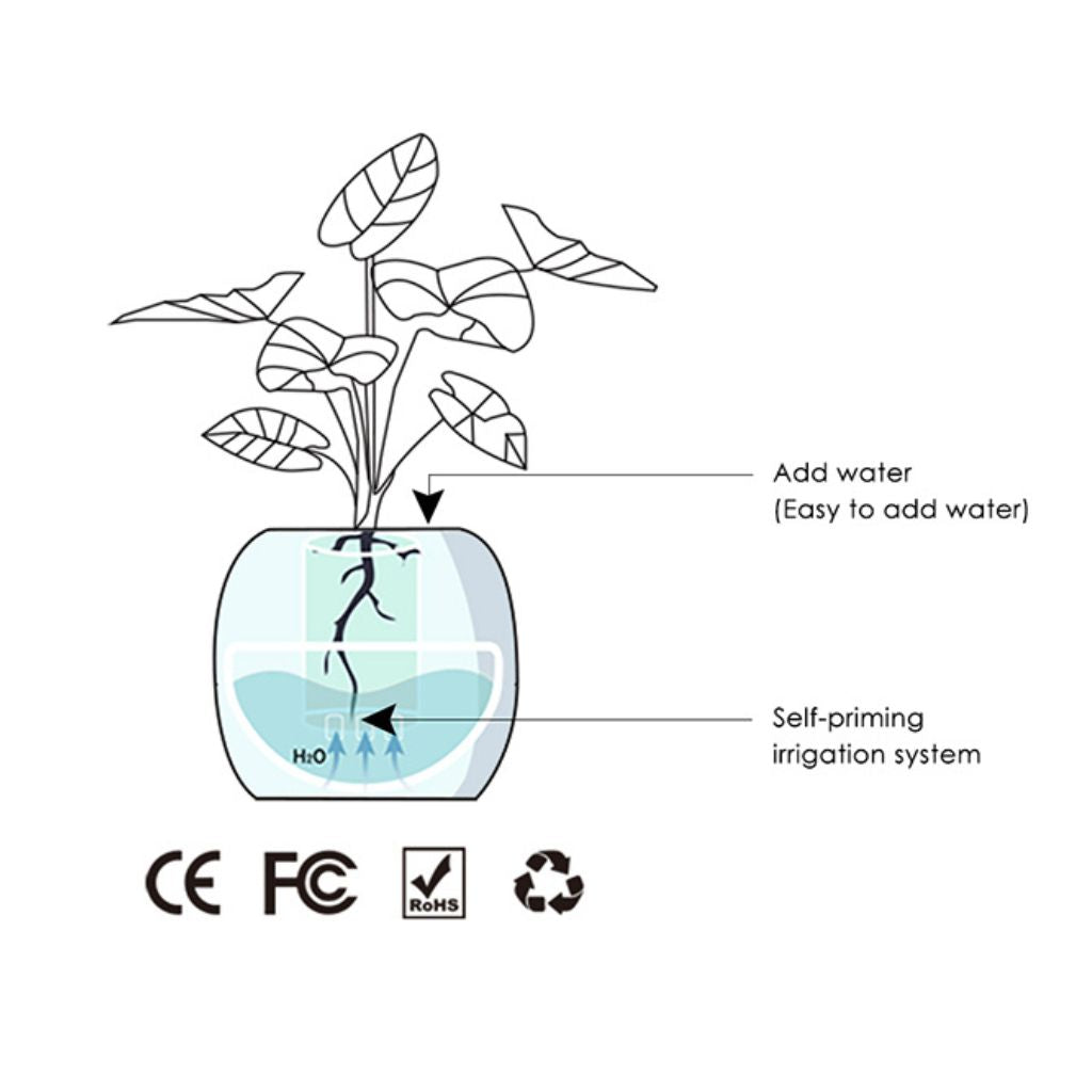 Modern Self-Watering Indoor Plant Pot
