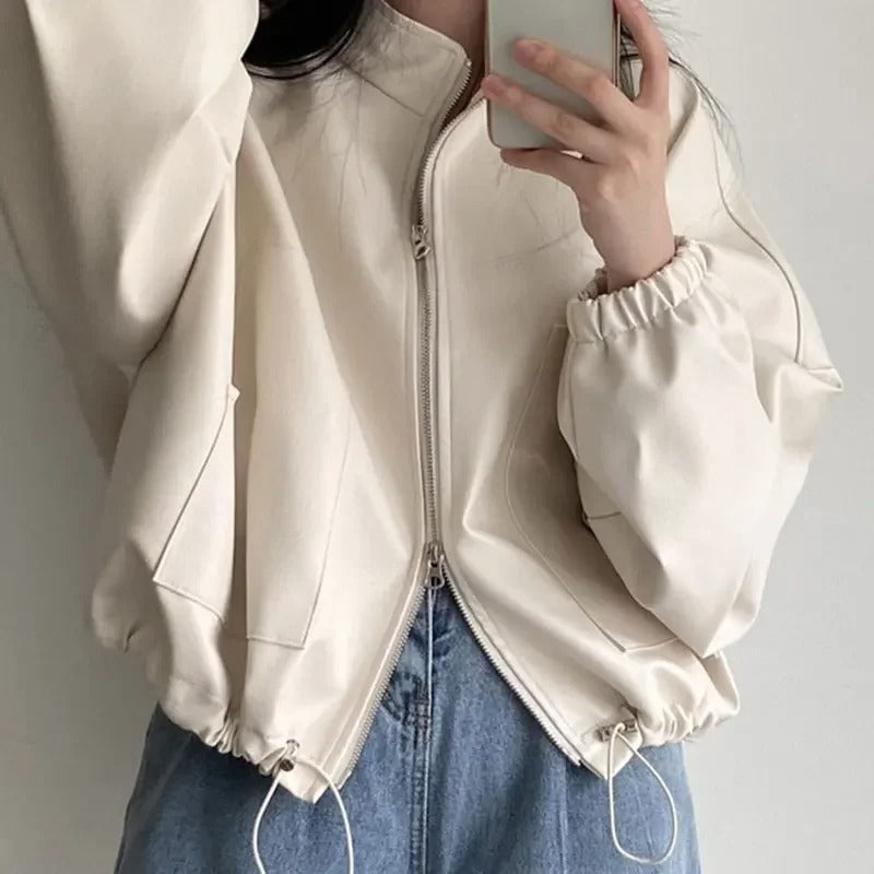 Personalized Hip Hop PU Leather Jacket