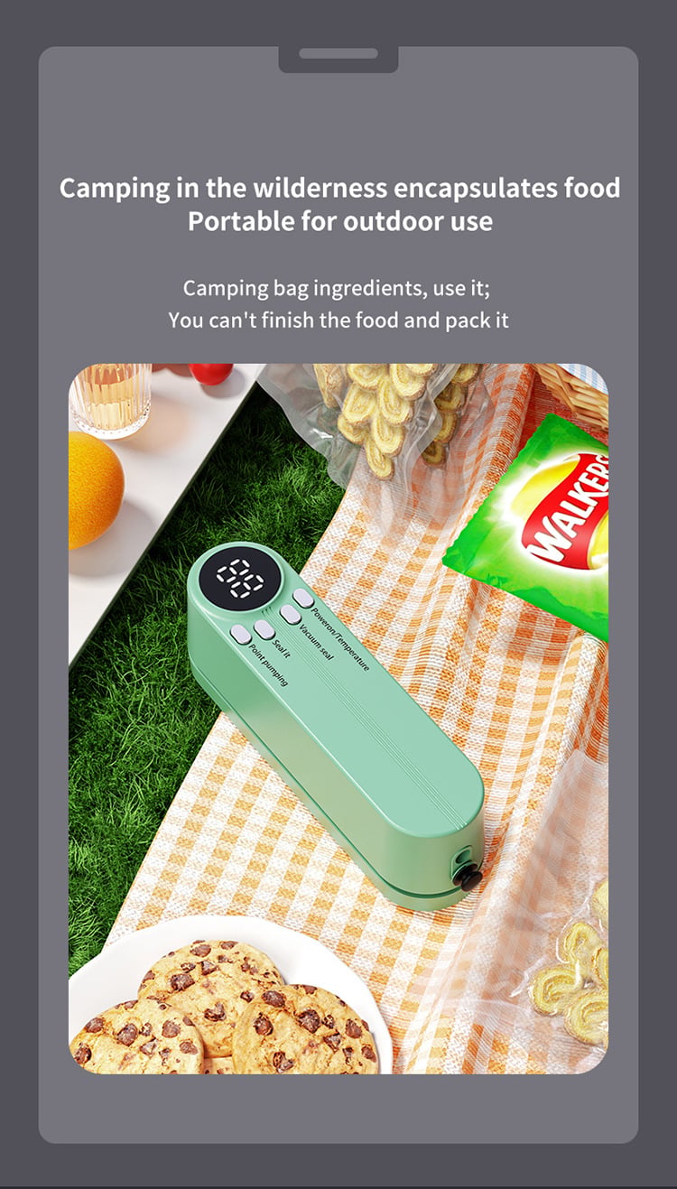 FreshSeal™ - Mini Wireless Food Vacuum Sealer for Freshness