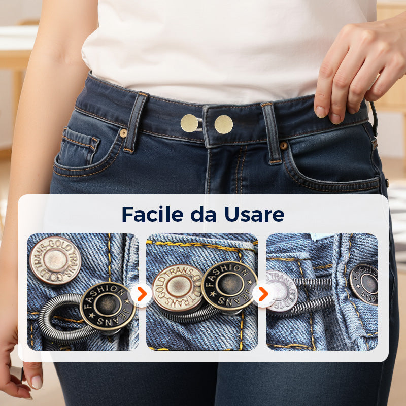 SpringLatch™ - Metal Button Extension for Jeans